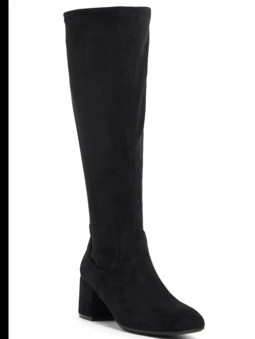 Kenneth Cole Reaction Roswell Tall Boots – Black Microsuede – Size 9.5 (BNWT)